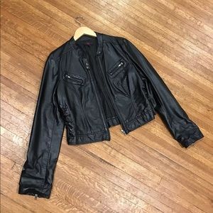 Motorcycle Faux Leather Jacket